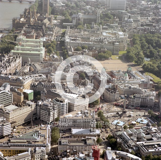 Aerial view of Westminster, London, 2002. Artist: EH/RCHME staff photographer