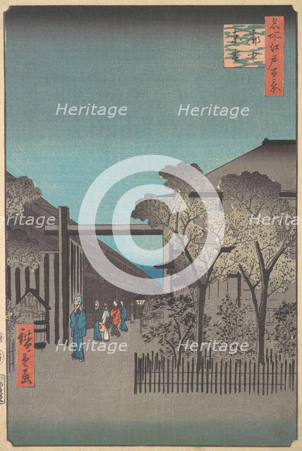 Kakuchu Shinonome, 4th month, Snake year 1857., 4th month, Snake year 1857. Creator: Ando Hiroshige.