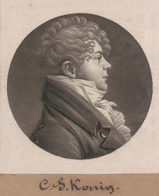 Christian Simon Konig, 1804. Creator: Charles Balthazar Julien Févret de Saint-Mémin.