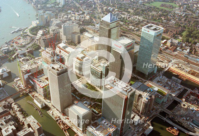 Canary Wharf, Docklands, Poplar, London, c2000s. Artist: Unknown.