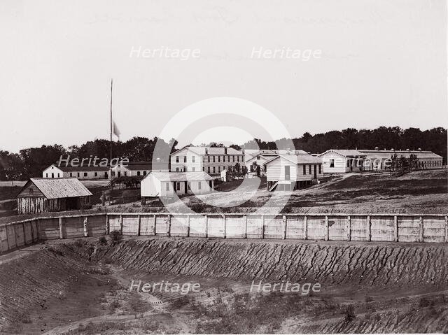 Geisboro D.C., Barracks at Fort Carroll, 1863-64. Creator: Unknown.