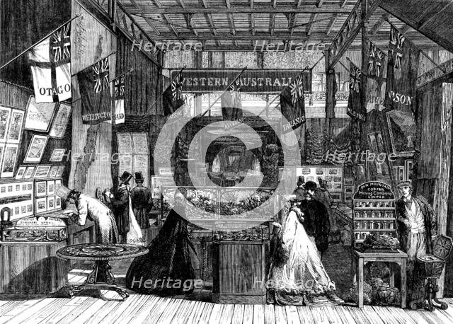 The International Exhibition: the New Zealand Court..., 1862. Creator: Unknown.