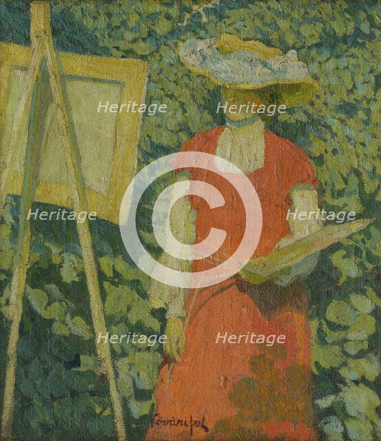 Painter, 1908-1910. Creator: Konstantín Kövári-Kacmarik.