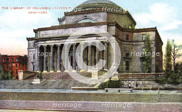 Columbia University library, New York, USA, c1900s. Artist: Unknown