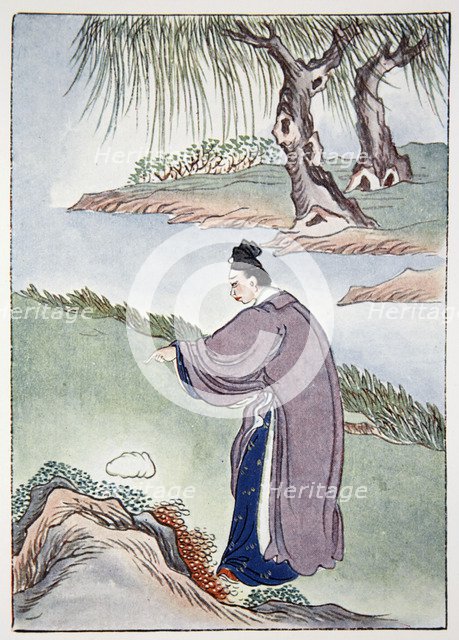 Chia Tzu-Lung finds the stone belonging to Mr Chen the alchemist, 1922. Artist: Unknown