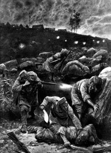 The Indian Frontier Rising: a sniping affair by the camp, 1898. Creator: Unknown.