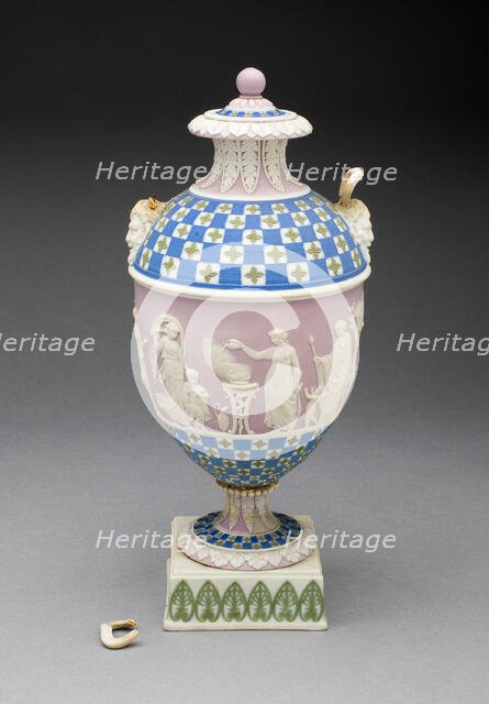 Vase with Sacrifice to Ceres, Burslem, c. 1800. Creator: Wedgwood.