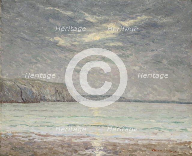 Cliffs at sunset. Creator: Maufra, Maxime (1861-1918).