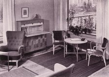 'Living-room furniture by Carl-Axel Acking, made by A.B. Svenska Mobelfabrikerna', 1949. Creator: Unknown.
