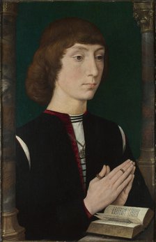 A Young Man at Prayer, 1470s. Artist: Memling, Hans (1433/40-1494)