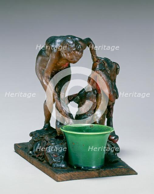 Woman Washing Her Left Leg, c. 1890s. Creator: Edgar Degas.