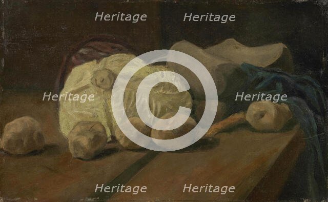 Still Life with Cabbage and Clogs, 1881. Creator: Gogh, Vincent, van (1853-1890).