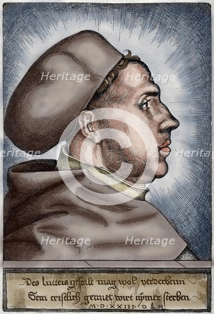 Martin Luther, 1523, (1885). Creator: Daniel Hopfer.