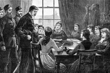 The State of Ireland: dispersing a Ladies' Land League Meeting, 1881. Creator: William Heysham Overend.