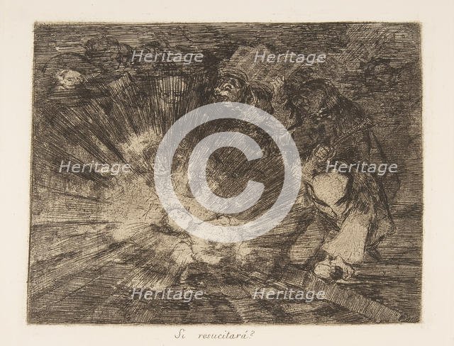 Plate 80 from 'The Disasters of War' (Los Desastres de la Guerra): 'Wil..., 1810-20, published 1863. Creator: Francisco Goya.