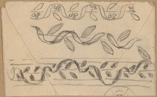 Studies for Border Designs, 1890/1897. Creator: Charles Sprague Pearce.