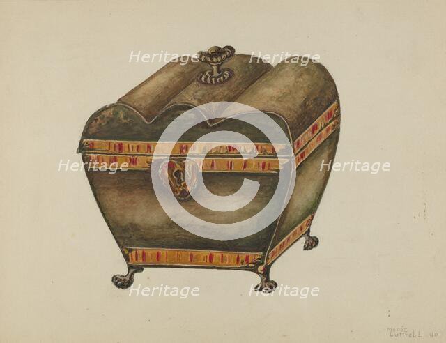 Tea Caddy, 1940. Creator: Marie Lutrell.