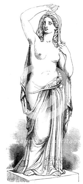 Statues for the Egyptian Hall in the Mansion House: "Morning Star" - by E. H. Bailey, 1856.  Creator: Unknown.