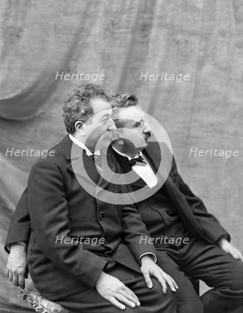 Auguste and Louis Lumière, 1895. Creator: Anonymous.