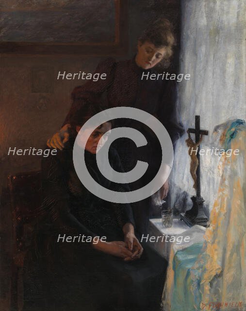 Mother's Sorrow, 1891. Creator: Dagmar Furuhjelm.