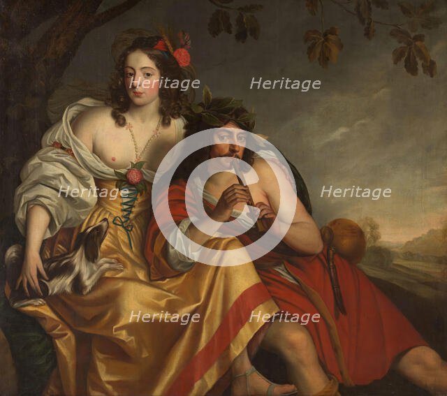 Frederica Amalia and Christian Albrecht of Schleswig-Holstein-Gottorf, c1667-1668. Creator: Jurgen Ovens.