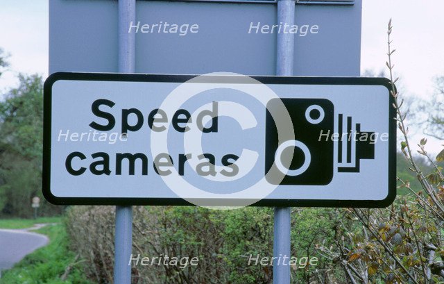Speed Camera warning sign. Artist: Unknown.