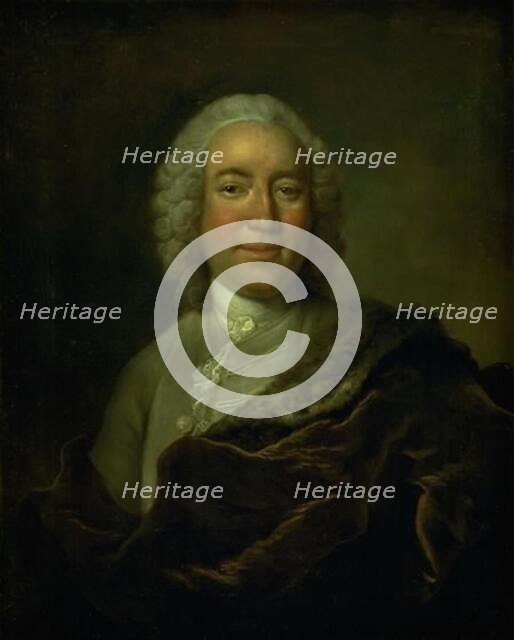 Gerhard Morell, Keeper of the Royal Danish Kunstkammer, 1704-1765. Creator: Johann Salomon Wahl.
