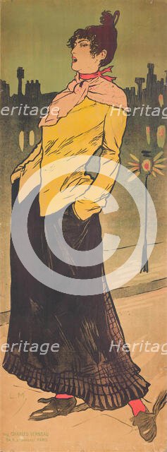 Singer Eugénie Buffet at La Cigale, 1894. Creator: Métivet, Lucien Marie François (1863-1932).