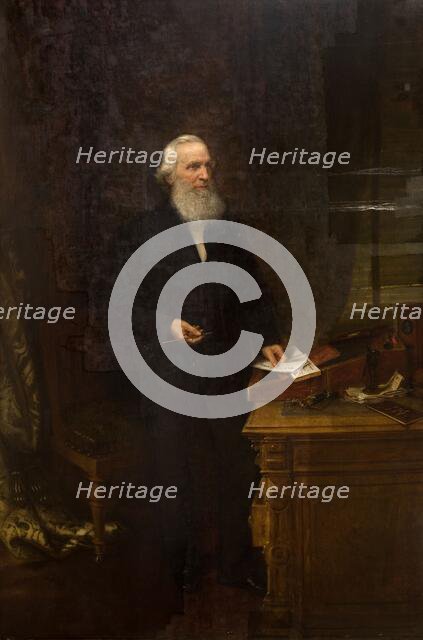 Portrait of Sir Josiah Mason, 1873. Creator: Henry Turner Munns.