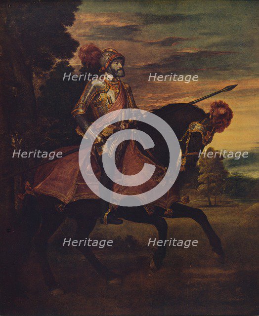 'Carlos V En La Batalla De Muhlberg', (Carlos V at the Battle of Muhlberg), 1548, (c1934). Artist: Paolo Veronese.