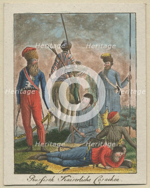 Imperial Russian Cossacks, 1799. Artist: Anonymous  
