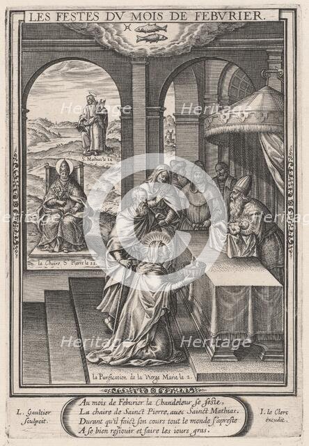 Les Festes du mois de Feburier (February: the Purification of the Virgin), 1603. Creator: Leonard Gaultier.