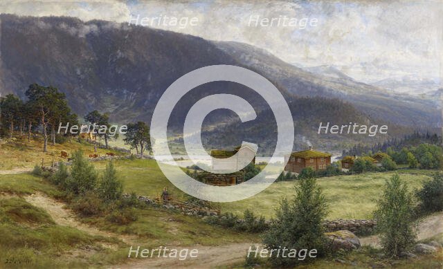 Norwegian Landscape, 1897. Creator: Berndt Lindholm.