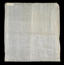 Handkerchief, American, 1840-60. Creator: Unknown.