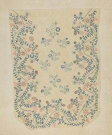 Embroidered Blanket, c. 1937. Creator: Dorothy Lacey.