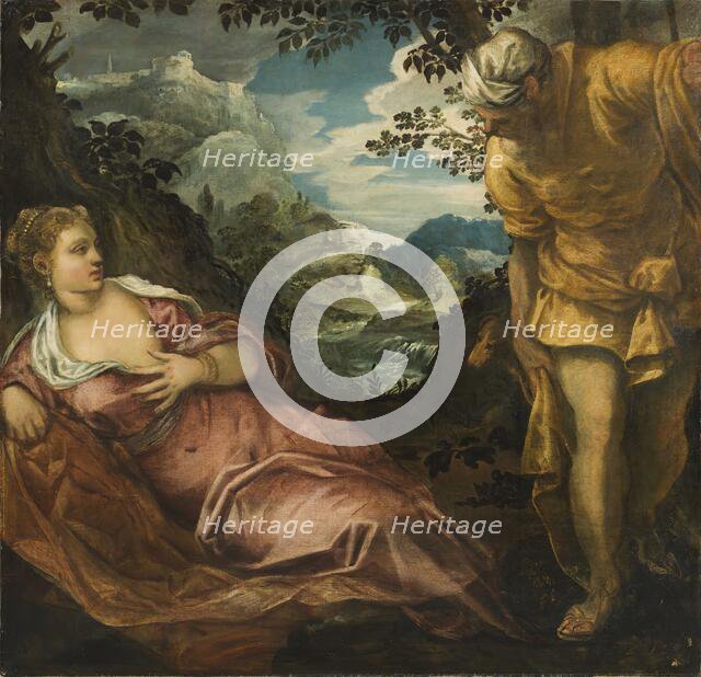 The Meeting of Tamar and Judah, 1555. Creator: Jacopo Tintoretto.