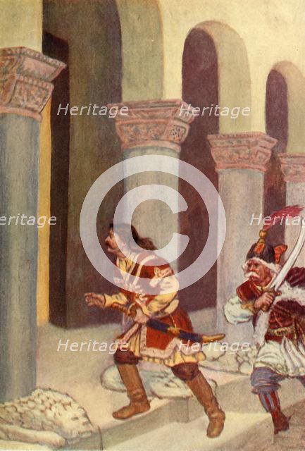 'Voukashin was on the point of getting within reach of his son', 1917. Creator: Unknown.