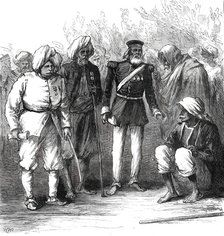The Prince of Wales in India: group of survivors of the Defence of Lucknow...1876. Creator: W. H. O..