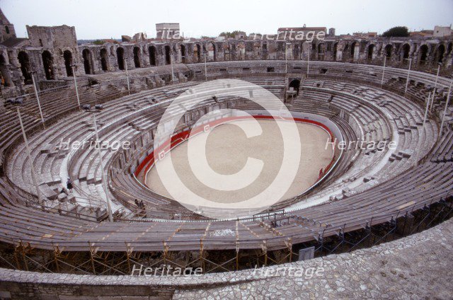 Roman Ampitheatre, Arles, France, 1st Century. Artist: CM Dixon.