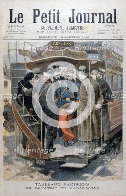 A French soldier back home from Madagascar, 1896. Artist: Unknown