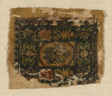Square Panel, Egypt, Roman period (30 B.C.- 641 A.D.)/Arab period (641-969), 4th/8th century. Creator: Unknown.