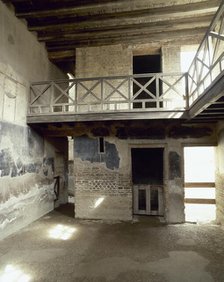 Rooms inside The House of the Stags, Herculaneum, Italy, 1st century (2002). Creator: LTL.