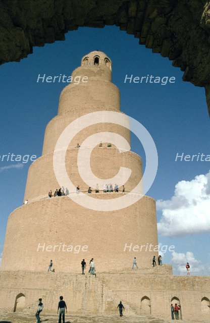 Minaret of the Great Mosque, Samarra, Iraq, 1977.