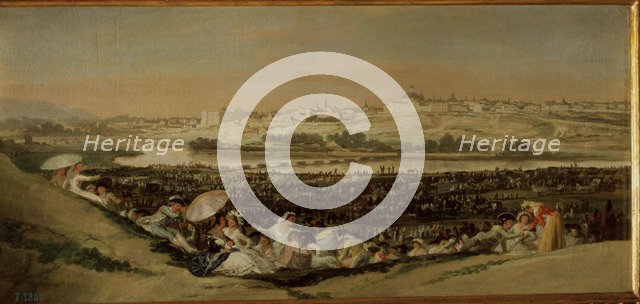 The prairie of San Isidro de Madrid', 1788, oil painting by Francisco de Goya.