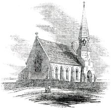 New Church, Rye Harbour, Sussex, 1850. Creator: Unknown.