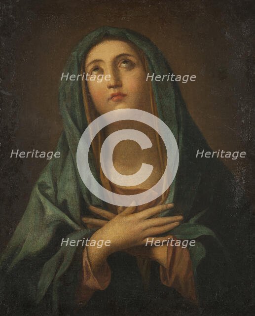 Mary with crossed arms, unknown date. Creator: Anon.