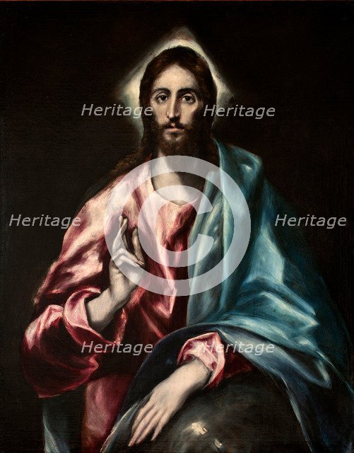 Salvator Mundi (El Salvador). Artist: El Greco, Dominico (1541-1614)