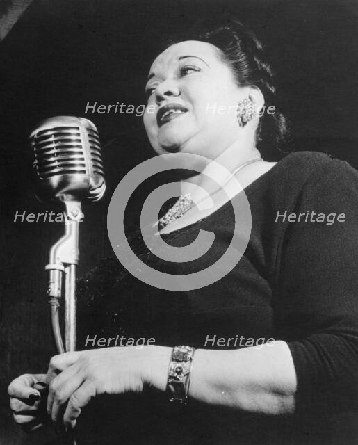 Portrait of Mildred Bailey, Carnegie Hall(?), New York, N.Y., ca. Apr. 1947. Creator: William Paul Gottlieb.