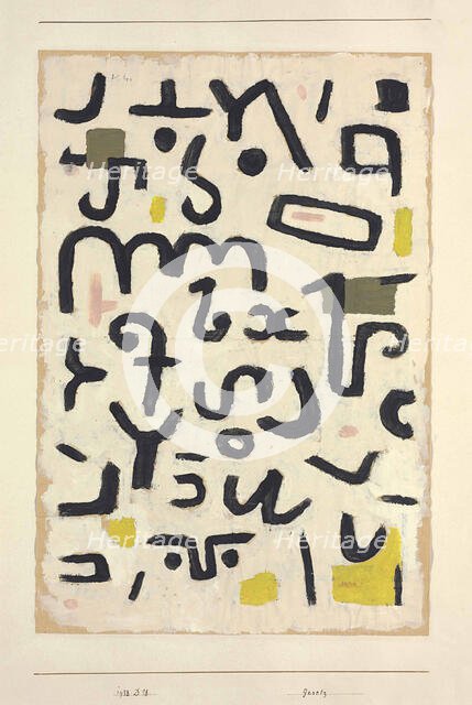 Gesetz (Law) , 1938. Creator: Klee, Paul (1879-1940).