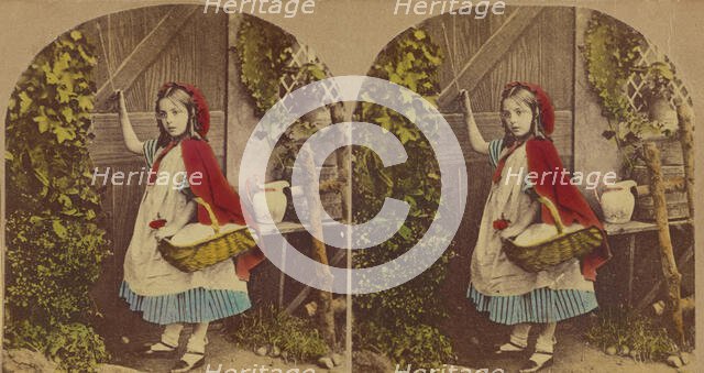 Little Red Riding Hood, about 1860. Creator: London Stereoscopic & Photographic Co.
